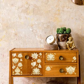 PLIGREAT 3 Sheets Rub on Transfers for Crafts and Furniture, Gold Paisley Pattern Rub on Transfer Stickers Rub on Decals for DIY Wood Furniture Fridge Decoration Home Decor Transfer Paper