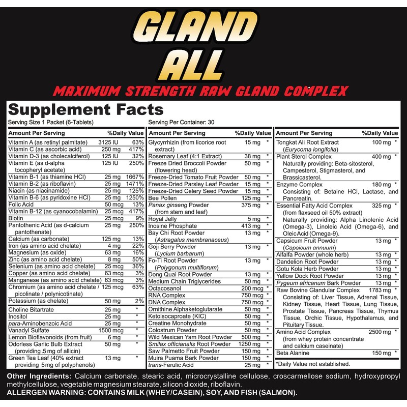 Gland All-Raw Gland Complex 30 Packets