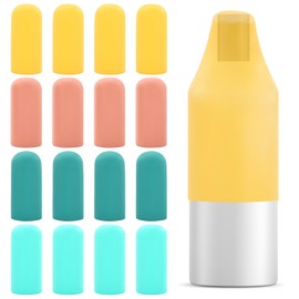 MVVM 16 Pack Silicone Bottle Covers for Travel,Travel Bottle Cover Leak Proof, and Leak Locks Toiletery Skins - Reusable Accessories for Secure Packing