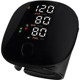 BWI; Monitor de Presión Arterial de Muñeca, Baumanómetro Digital Preciso con Pantalla LCD Grande, opción de Voz en Español ,Detección Automática Presión Sanguínea, 2x99 Datos de Memoria, Usb,Recargable,Multiples tipos de Medicion,para cualquier emergenci