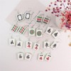 Mahjong Earrings Handmade Resin Mahjong Dangle Earrings Geometric Play Gambling