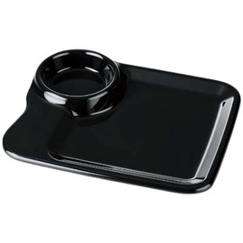 J-kitchens 871176 Serving Plate, Standing Party Plate, Black, 8.3 inches (21 cm), Made in Japan