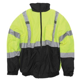 VISWERX Hi-Vis Deluxe Cold Weather Jacket – ANSI CL2 – Safety Reflective Jacket for Work, Construction & High-Traffic Areas