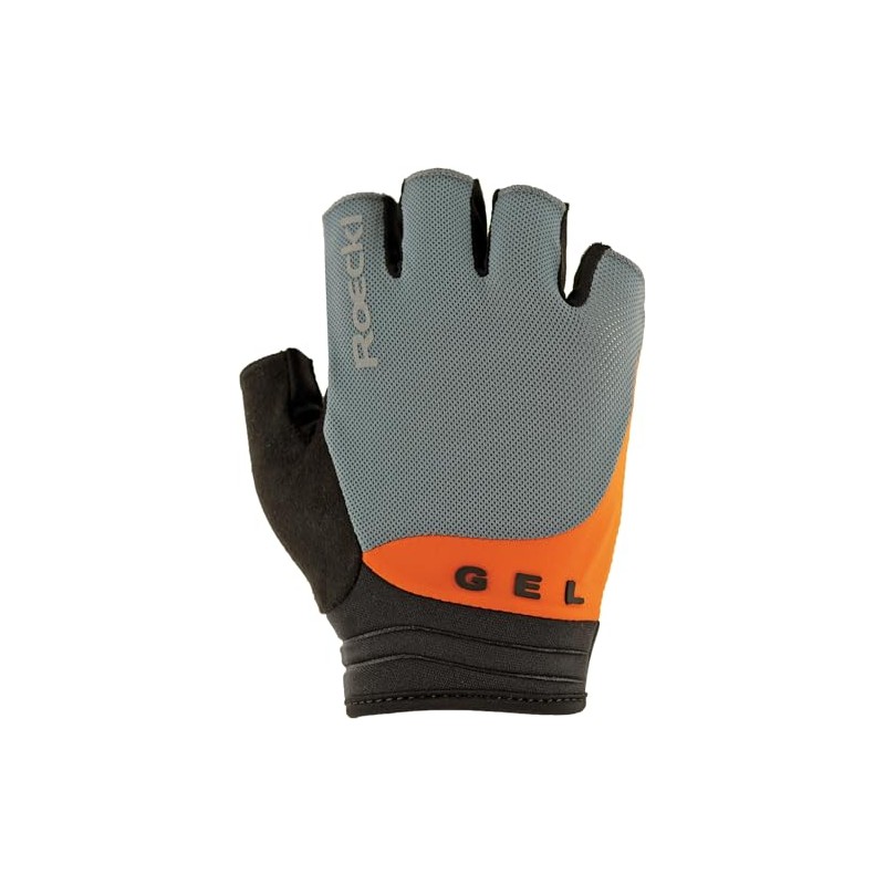 Roeckl ITAMOS 2 Sports Cycling Gloves, High Performance Glove, Grey/Orange