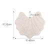 Cotton Shell Toilet Mat (Single Mat Piece, Mini)