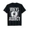 Vinyl Addict Retro Music DJ Old School T-Shirt