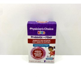 Physician's Choice Kids Probiotic + Fiber Daily Digestive Support Stick Packs