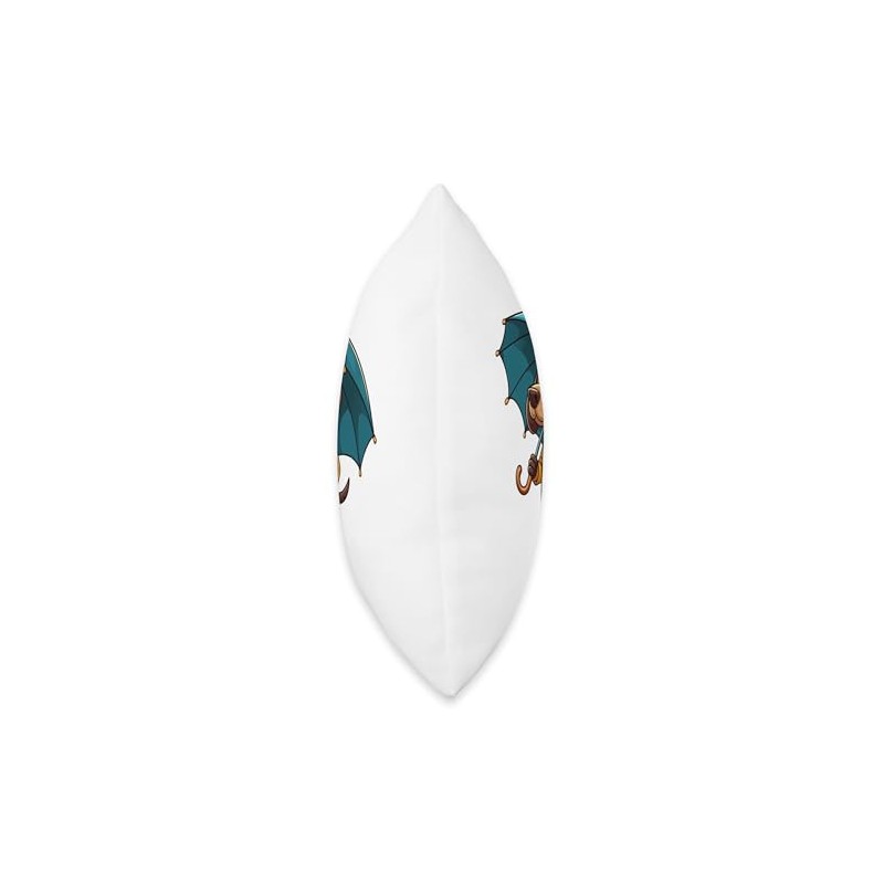 German Shorthaired Pointer Umbrella Dog Funny Raincoat Throw Pillow