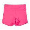 Destira Girls Gymnastic High Waisted Shorts, Neon Pink - Compression