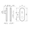 Kawaguchigiken Lever Handle High Lever Lock Blister Pack Satin Gold