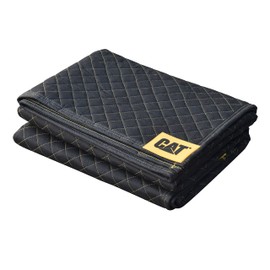 Cat 980411N Heavy Duty Moving Blanket, Non-Woven Utility Cover with Quilted Padding, Cargo Protection, Storage Furniture Packing 72 Inch by 60 Inch-980411N, Black