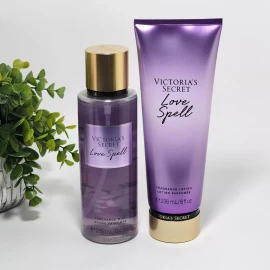 Victoria's Secret Love Spell Body Mist Spray & Body Lotion ~ Set of 2