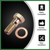 Motoforti 2 Set Banjo Bolt Brake Fitting Adapter M8x1 Thread