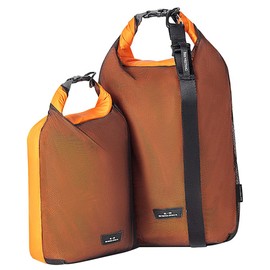 Bee Nesting Ultralight Waterproof Bag, Wet and Dry Separate Dry Bag, Fully Waterproof, Bag Waterproof Bag, Large Capacity, Suitable for Outdoor Travel, Boating, Climbing, Hiking, Cycling, Holiday Camping, Waterproof Lightweight Storage, Waterproof Bag Set (Orange, 4L 8L)