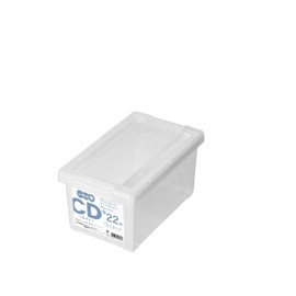 Tenma Keep Your Favorite CDs Neatly Stored in This Case, Made in Japan, Storage Box, "Ireto" Compact, Protects from Dust and Dirt, Lid-Type, Clear Case to Easily See Contents, [Color: Clear], [CD