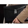 A4 Black Leather Password Lock Document Bag Manager File Folder