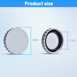 2Pcs Bathtub Jet Covers - Pool Plugs for Inground and Above Ground Pools, Winterizing Drain Plugs with Matching Seals, Leakproof & Freeze-Proof for Bestway & Intex Pools (Bottle Green)