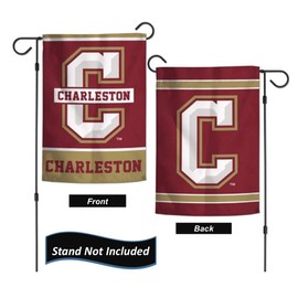 College of Charleston Cougars 12.5” x 18" Double Sided Yard and Garden College Banner Flag is Printed in The USA,