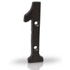 Basic Fundamentals 3-Inch Cast Iron Numbers for Wall and Mailbox