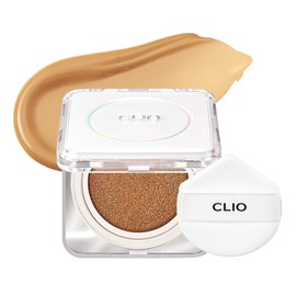 CLIO Kill Cover Founwear Cushion The Original – 20 Shades, Buildable Light to Medium Coverage, Natural Finish, Korean Makeup Foundation, Long-Lasting Skin Fit, 28N WHEAT