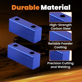 Tuningsworld 3" Lowering Block Kit and U-bolts Kit for Chevy C10 Rear 1960-1972 Leaf Spring Lowering Block Kit