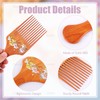 AUEAR, 3 Pack Hair Pick Wooden Comb, Wide Tooth Afro