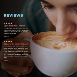 Christopher Bean Coffee - Irish Cream Flavored Coffee, (Regular Ground) 100% Arabica, No Sugar, No Fats, Made with Non-GMO Flavorings, 12-Ounce Bag of Regular Ground coffee