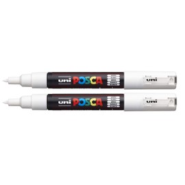 uni-ball POSCA (186701) Extra Fine Bullet Tip Marker (Pack of 2)