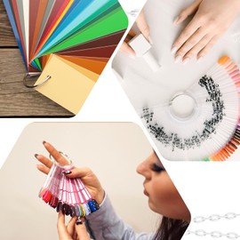 3 Pcs 6 Inch Loose Leaf Binder Rings Extra Large Steel Book Rings for Index Cards Extra Large Book Keychain Washi Tape Organizer Storage Ring for Cards Receipts Photos Files