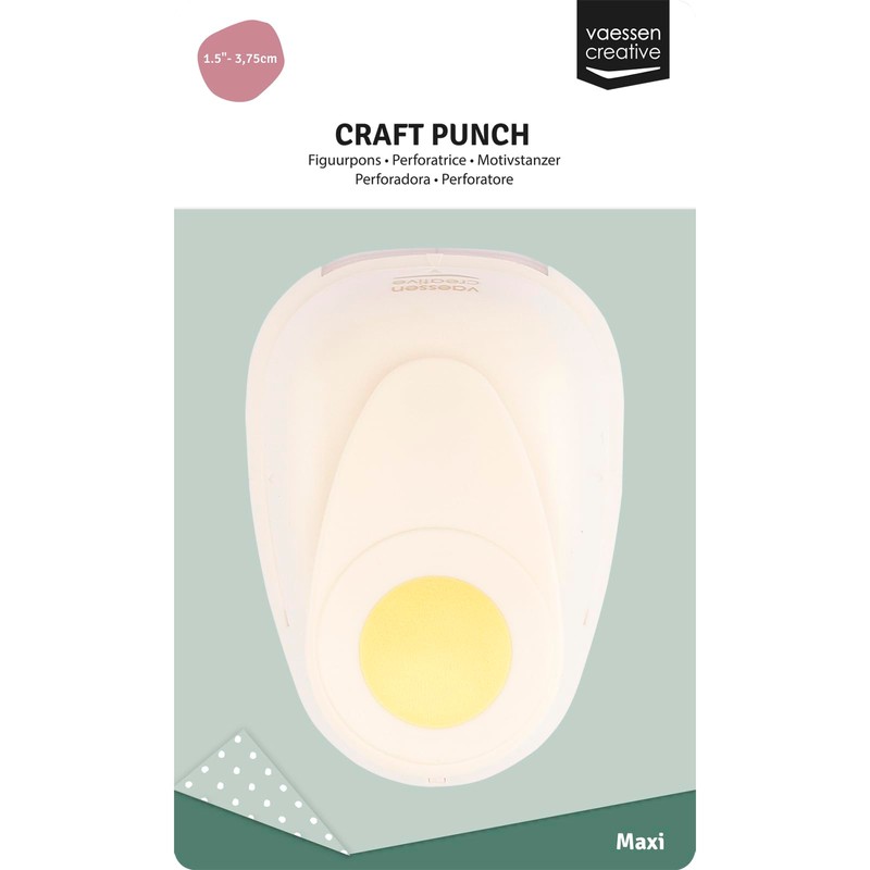 Vaessen Creative Motif Punch Circle Diameter 2.9 cm for Craft