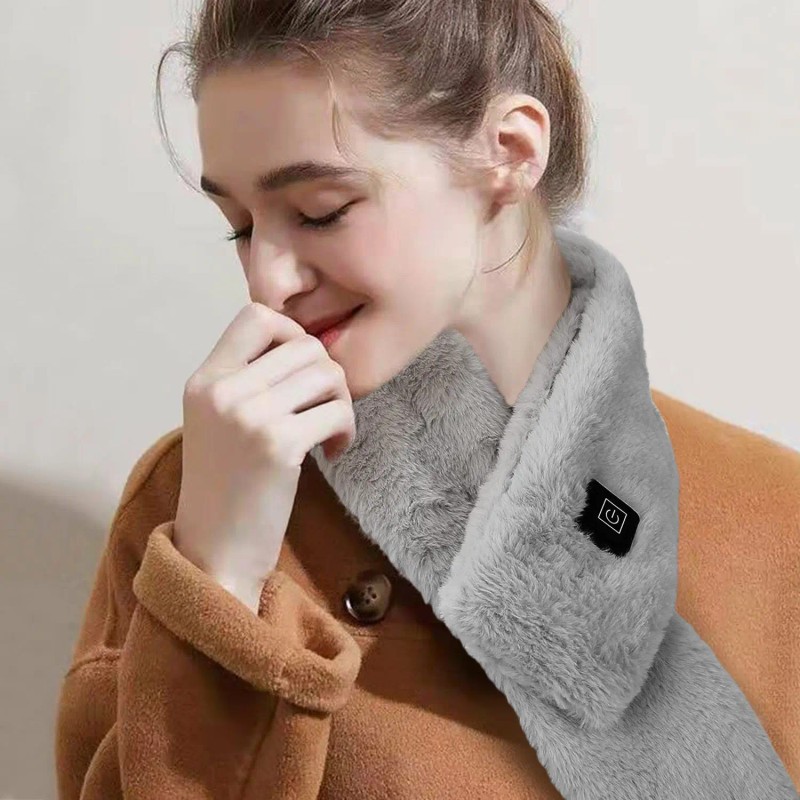 Unisex Winter Electric Heated Neck Shawl USB Heating Scarf Wrap