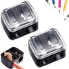 Citystores® 2 Pack Pencil Sharpener - Travel Cosmetics Pencil Sharpener