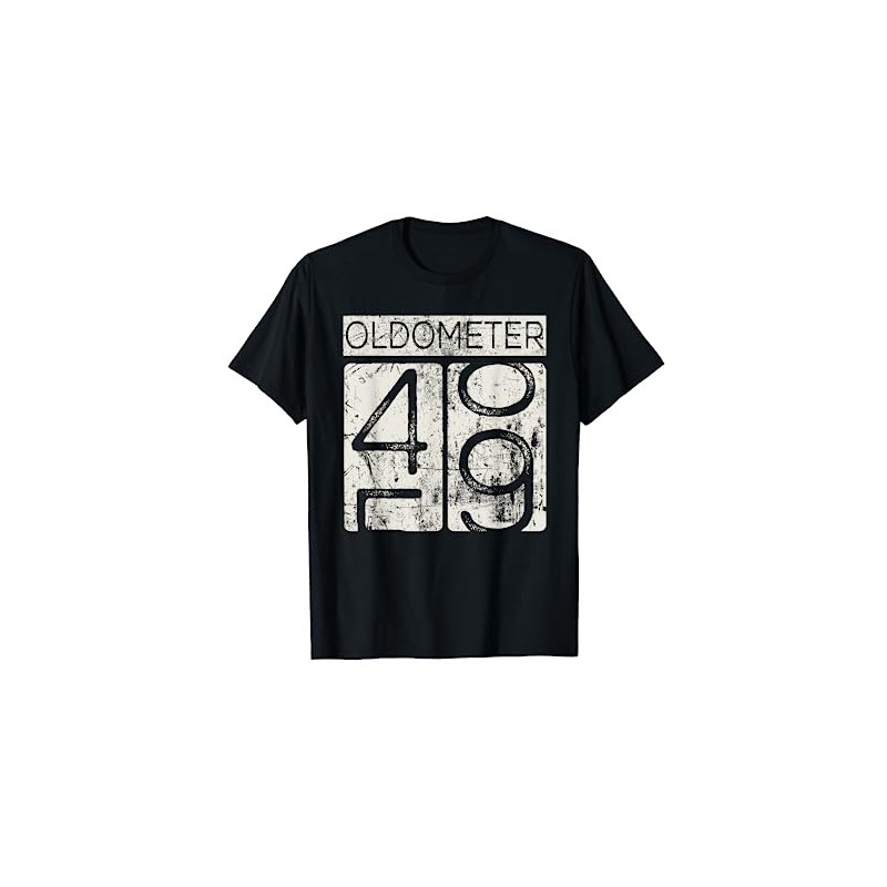 Vintage Distressed Oldometer 48-49- 49th Birthday Gift Idea T-Shirt