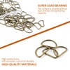 DSUWAZU 100 Pack Metal D Ring, 1in Heavy Duty Stainless-Steel