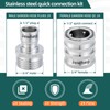 Quick Connect Hose Fittings，2026 upgraded version Garden Hose Quick Disconnect