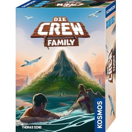 KOSMOS 684495 The Crew Family, Cooperative Card Game with Simple Mechanism, Master Missions Together, Board Game from 8 Years for 3-5 People