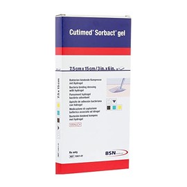 Cutimed Sorbact Hydrogel Dressing 3 X 6 Inch Rectangle, Sterile, 7261101 - Box of 10