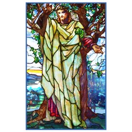 Orenco Originals Jesus Sermon on The Mount Inspired Louis Comfort Tiffany Counted Cross Stitch Pattern