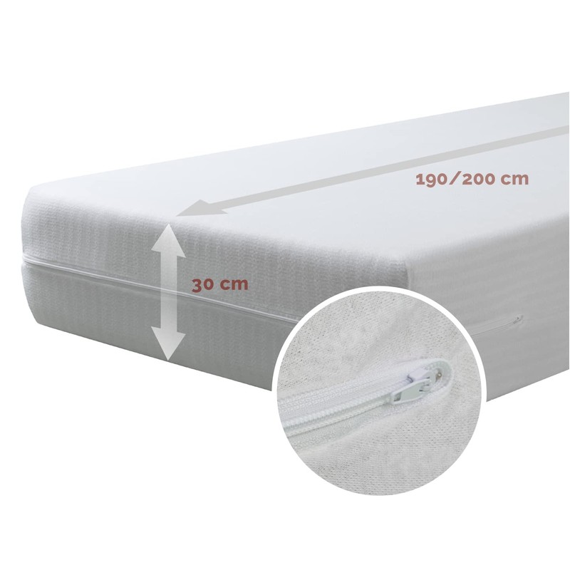 Tural Mattress Encasement 60x120cm Cot Size Extra Elastic Resistant Zipped