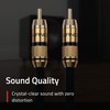 Fluance Premium Grade Subwoofer Cable with Gold-Plated RCA Connectors, High-Performance