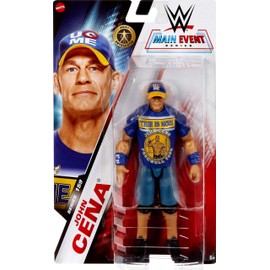 Mattel WWE John Cena Action Figure, Main Event Series #159, 6-inch Collectible Superstar with 14 Articulation Points & Life-Like Look