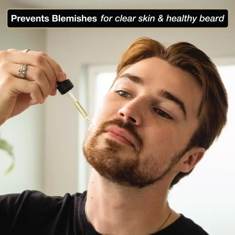 Aceite Zeus Clarificador para Barba, Orgánico y Vegano, para Todo