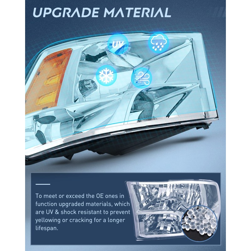 Nilight Headlight Assembly 2009 2010 2011 2012 2013 2014 2015