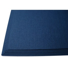 50 Dark Navy Blue Linen 80# Cover Paper Sheets - 8.5X11 Inches Standard Letter|Flyer Size - 80 lb/Pound Card Weight - Fine Linen Textured Finish - Deep Dye Quality Cardstock