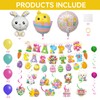 Easter Decorations for Home Pastel Easter Balloons Kit with Happy