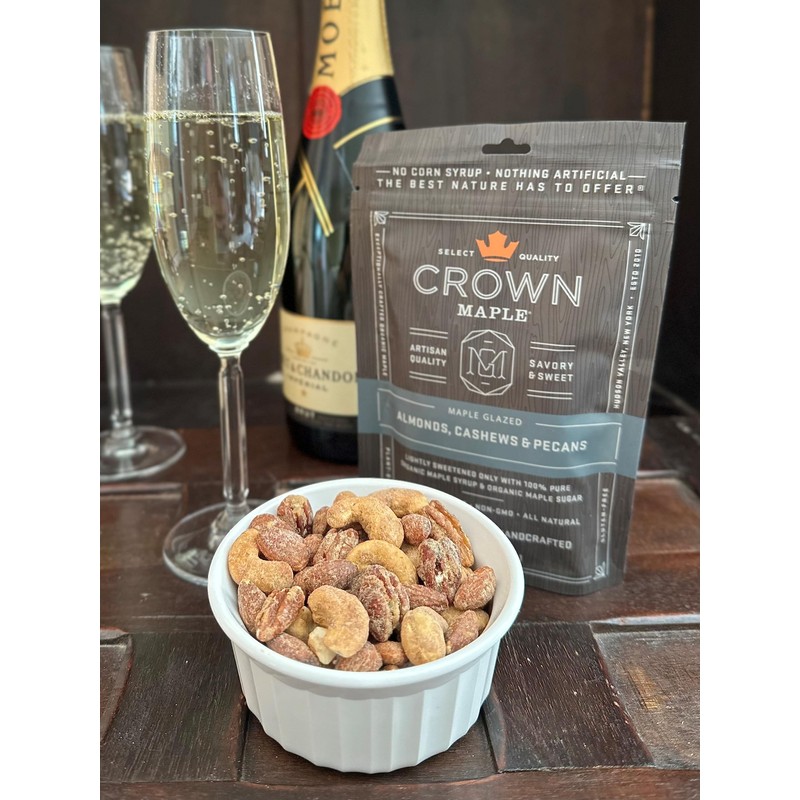 Crown Maple Glazed Nuts - Almonds, Cashews, Pecans, 4 Oz