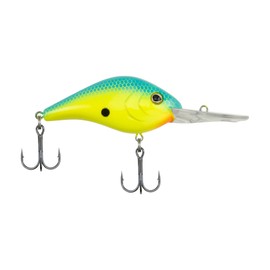 Berkley Dredger Fishing Lure, Blue Chartreuse, 1/2 oz, 2 1/4in | 6cm Crankbaits, Tight, Subtle Action Ideal for Deep Water Fish, Equipped with Sharp Fusion19 Hook