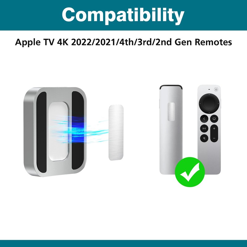AGVEE Magnetic Holder for Apple TV 4K 2nd 3rd Remote