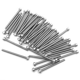 ZLYY M3 x 40MM Hexagon Socket Head Cap Screws, Full Thread,Bright Surface,Stainless Steel,Hexagon Socket Head Cap Bolts (Metric, 50Pcs, M3X40mm, Silver)