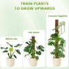 EOX 4 Pcs 24 Inch Plastic Moss Pole for Monstera,